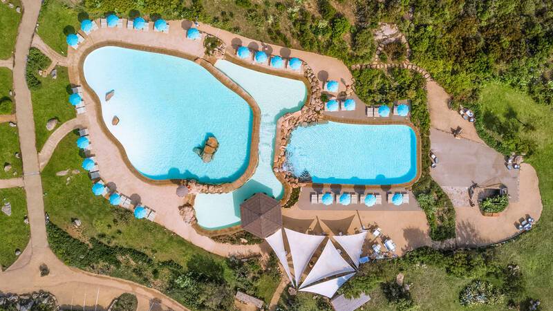 Valle Del Erica Sardaigne piscina La Licciola zenitale